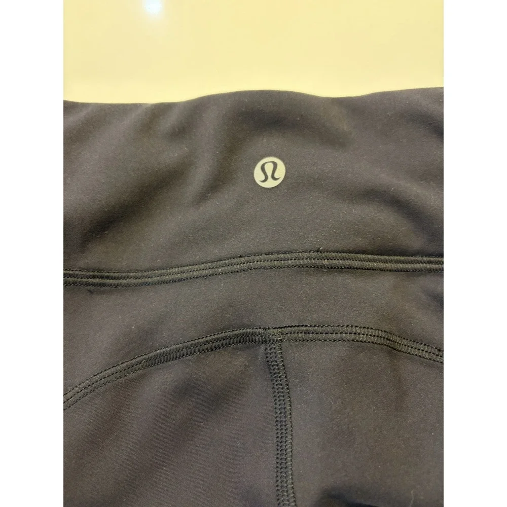 Lululemon Black High Rise Pocket Leggings Women's Size 4 Athletic Yoga Pants